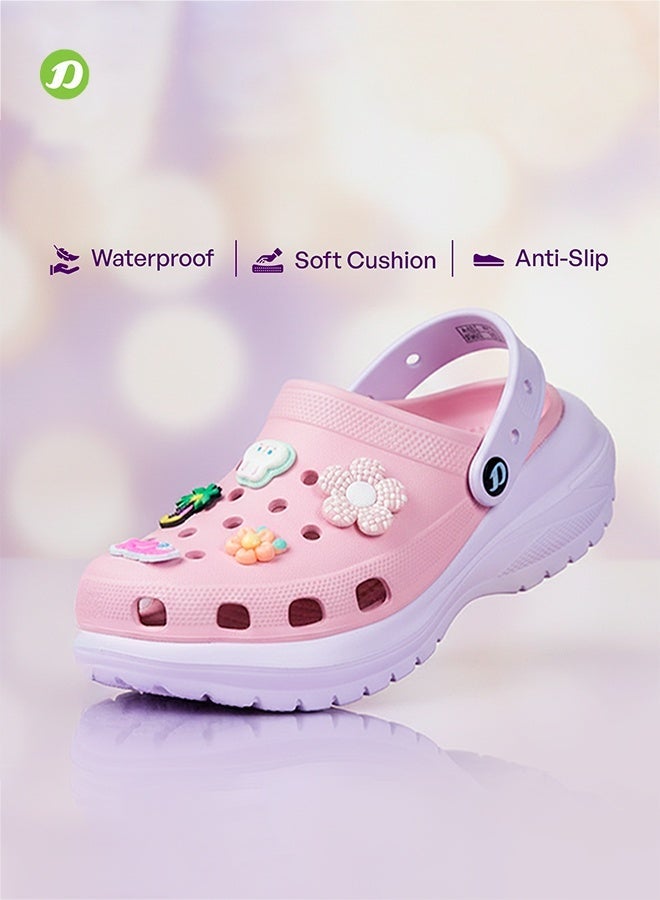 DOCTOR EXTRA SOFT قباقيب نسائية | صنادل خفيفة الوزن ومريحة سهلة الارتداء ذات نعل سميك مانع للانزلاق ومزينة بتعليقات | ناعمة للغاية - Image 4